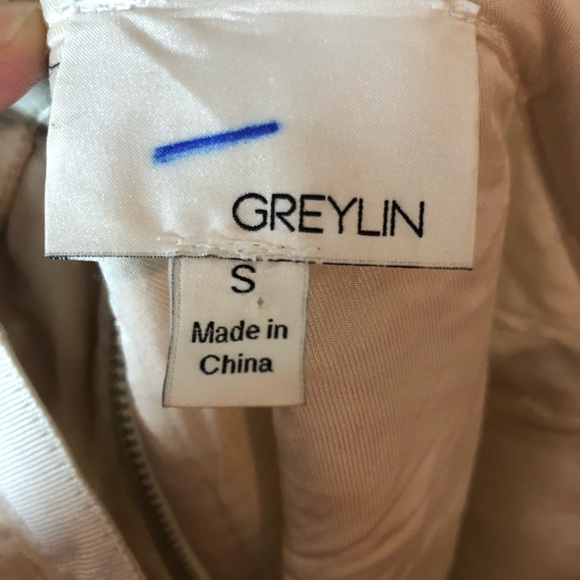 Anthro Greylin NYE Bling Ivory Sequined Mini Skirt - Picture 5 of 6